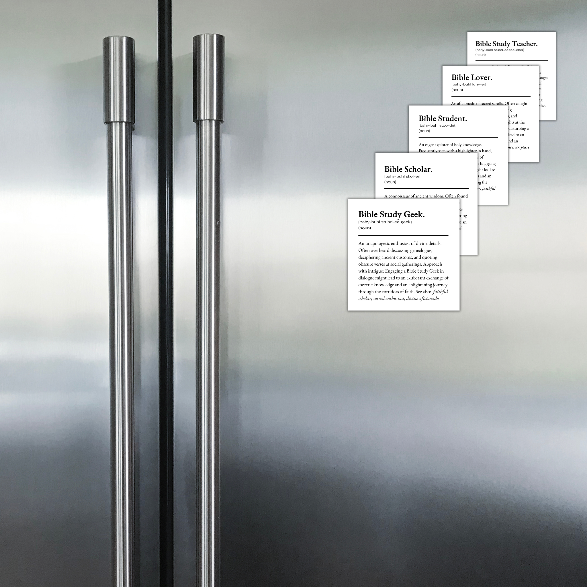 Bible Study Teacher Dictionary - Definition Magnets