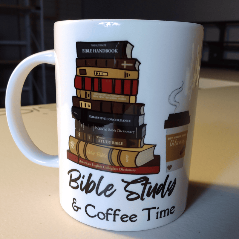 Bible Study and Coffee Time 15oz Coffee Mug