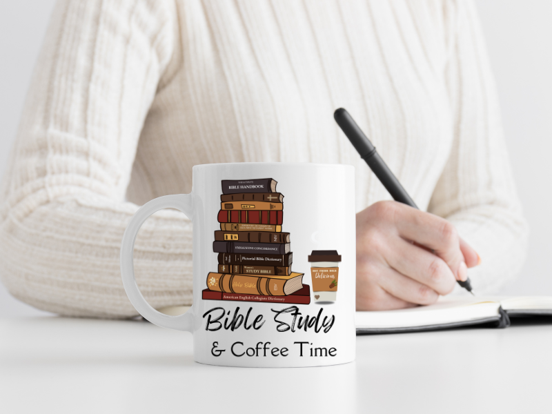 Bible Study and Coffee Time 15oz Coffee Mug